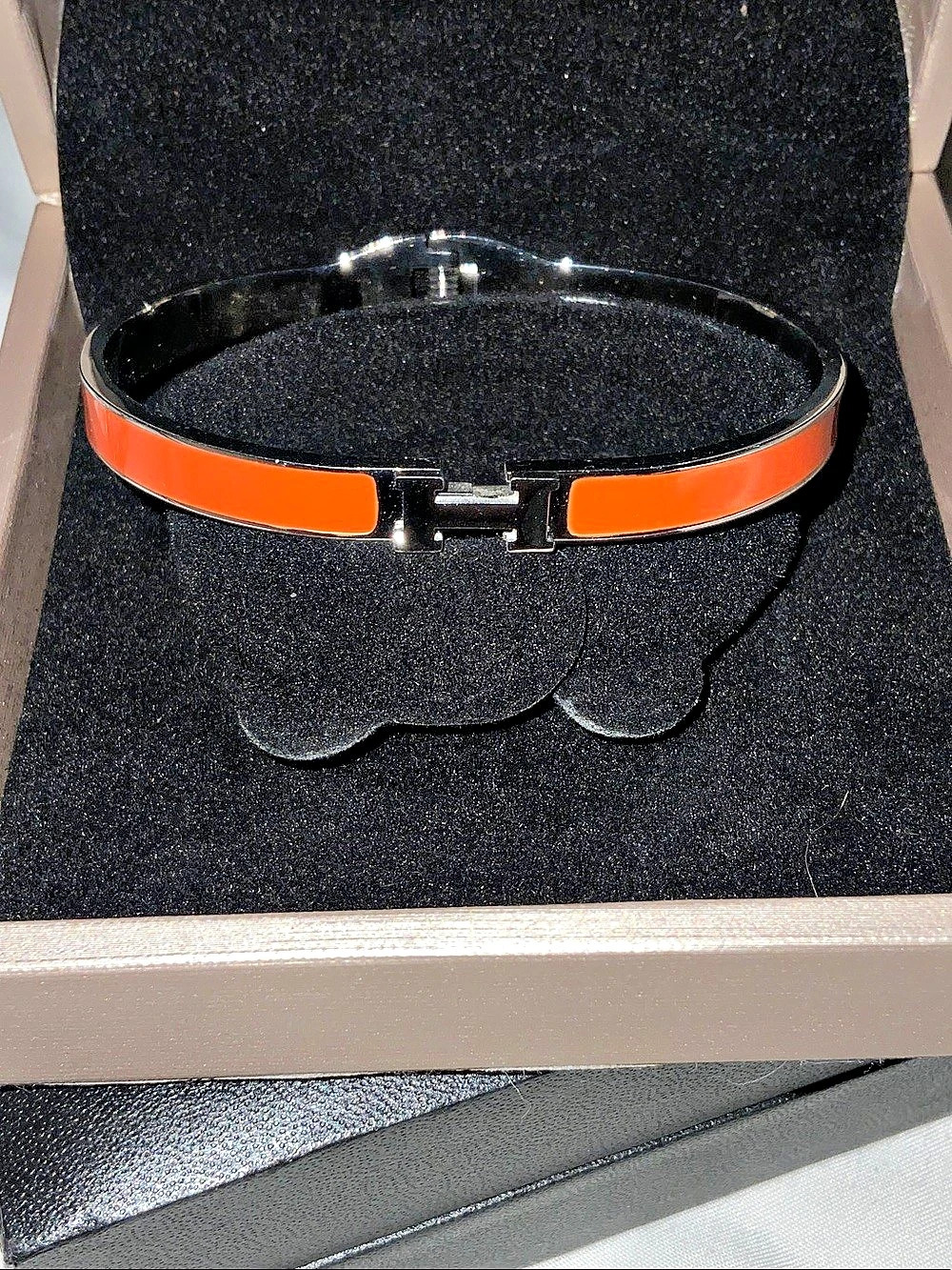 H Bracelet Orange & Black Like New